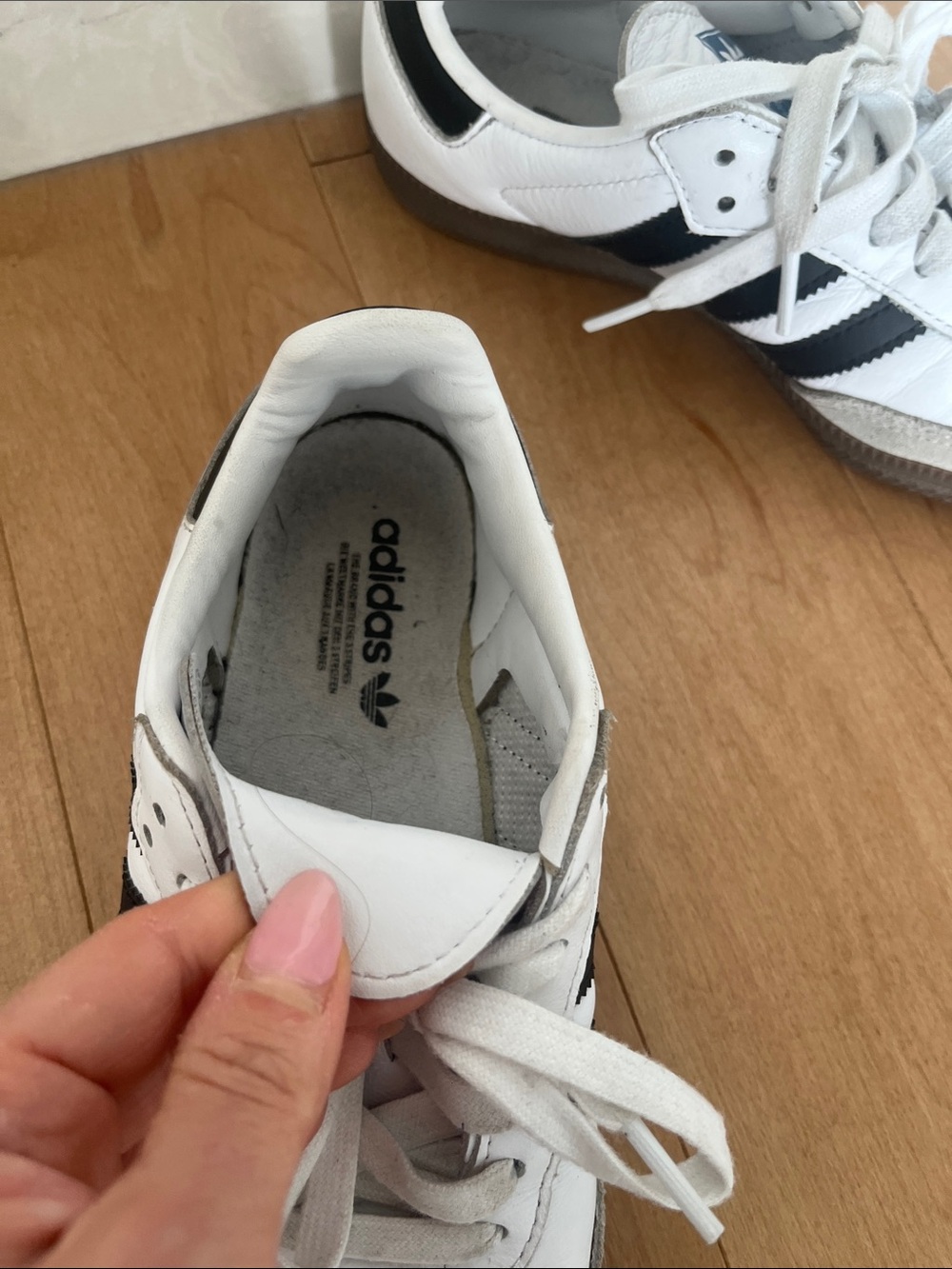 adidas Samba Sneakers in White, Black and Gray size 5US - Picture 3 of 6